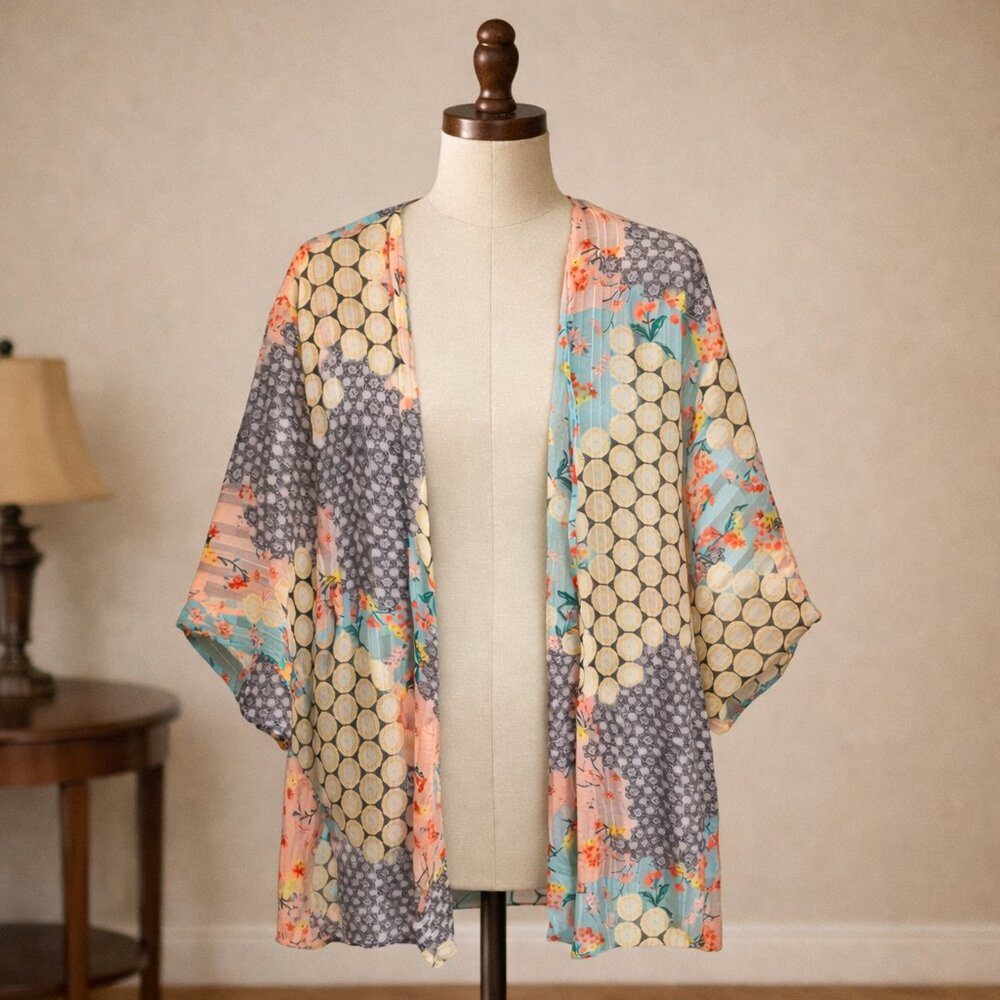 Patchwork Kimono Cardigan Size: One Size